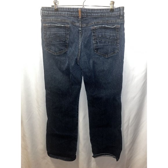 Lee One True Fit Jeans Women 11 32 X 28 Straight Leg Stretch Blue Denim - Picture 5 of 11